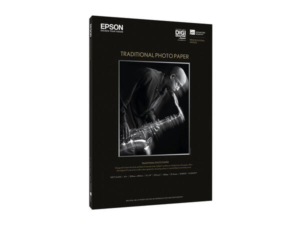 Epson Traditional Photo Paper A3+ 25 ark 